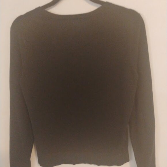 LOFT Black Button-Up Cardigan Sweater in Size M - Picture 4 of 5